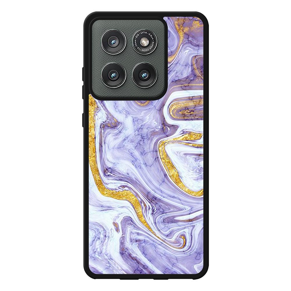 Beautifull Marble Purple and Gold Motorola Moto Edge 2025 Case OV11157