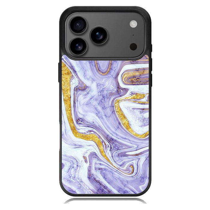 Beautifull Marble Purple and Gold Samsung Galaxy S26 Case OV11157