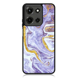 Beautifull Marble Purple and Gold Motorola Moto G 5G 2025 Case OV11157
