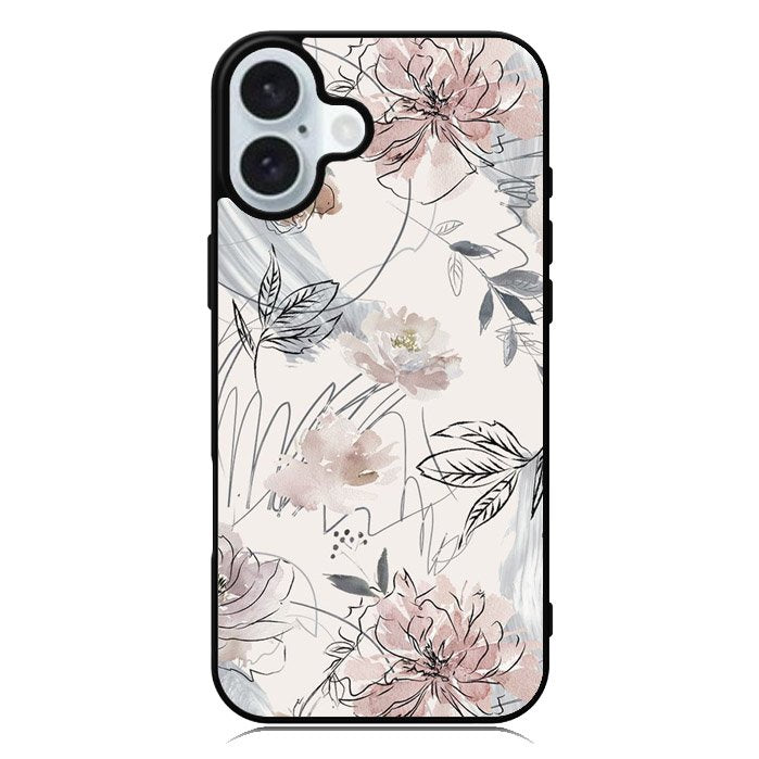 Aesthetic Floral Flower iPhone 16 Case QC11137