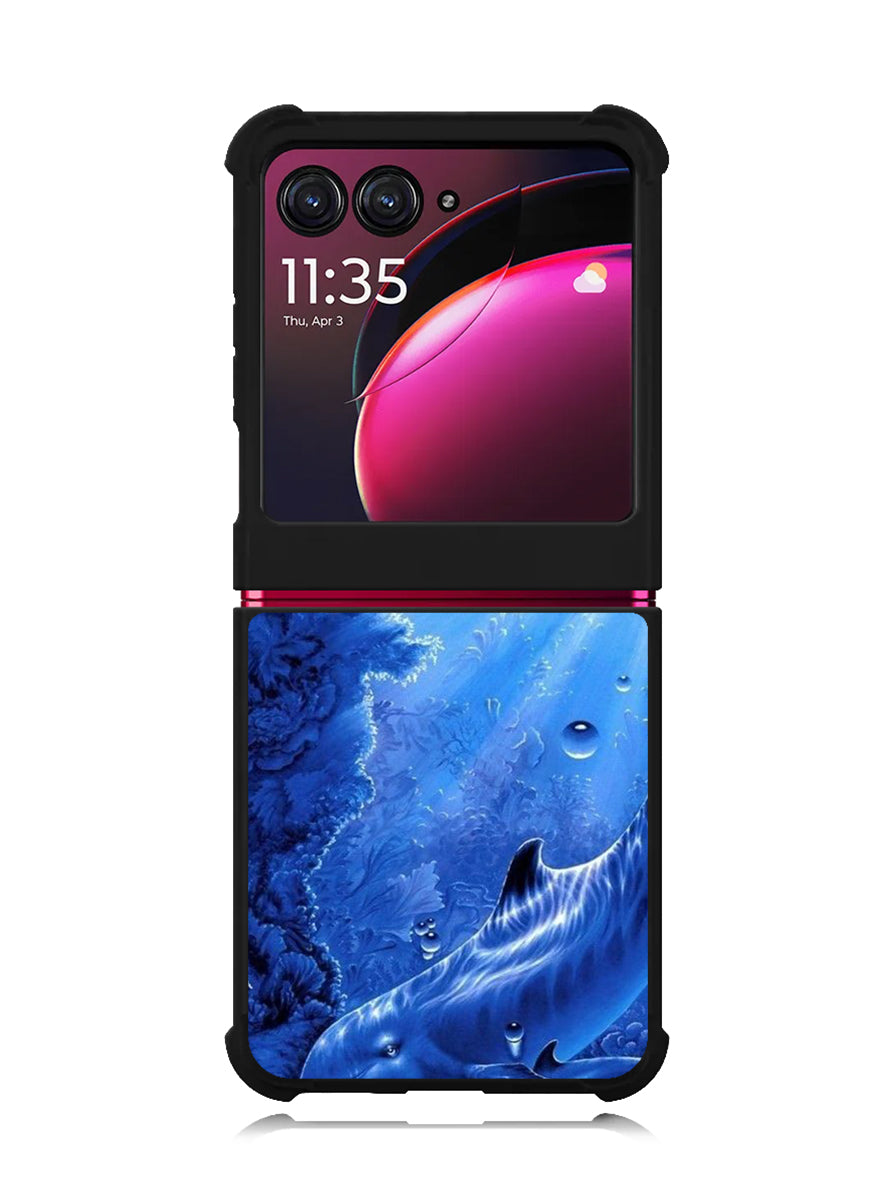 Dolphine in the Sea Motorola Moto Razr Plus 2023 , Moto Razr+ 2023 Case OV11063