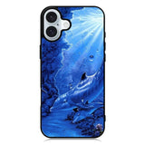 Dolphine in the Sea iPhone 16 Plus Case QC11063