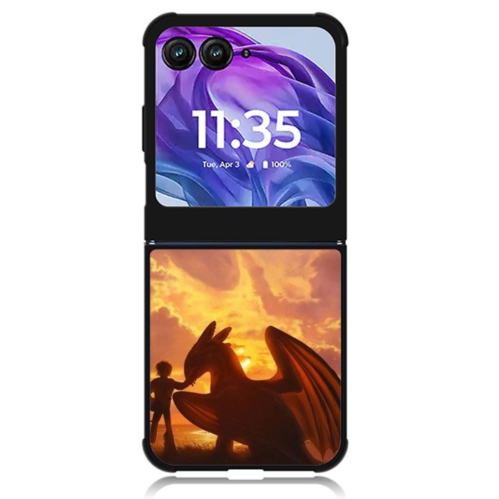 Hiccup and Toothless Motorola Moto Razr Plus 2024 , Moto Razr+ 2024 Case OV11111