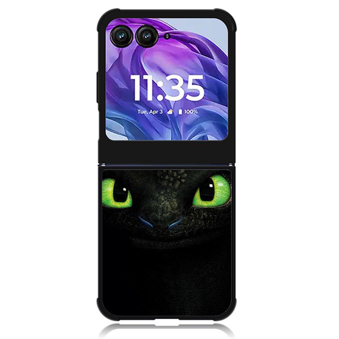 Toothless Green Eyes Motorola Moto Razr Plus 2024 , Moto Razr+ 2024 Case OV10946