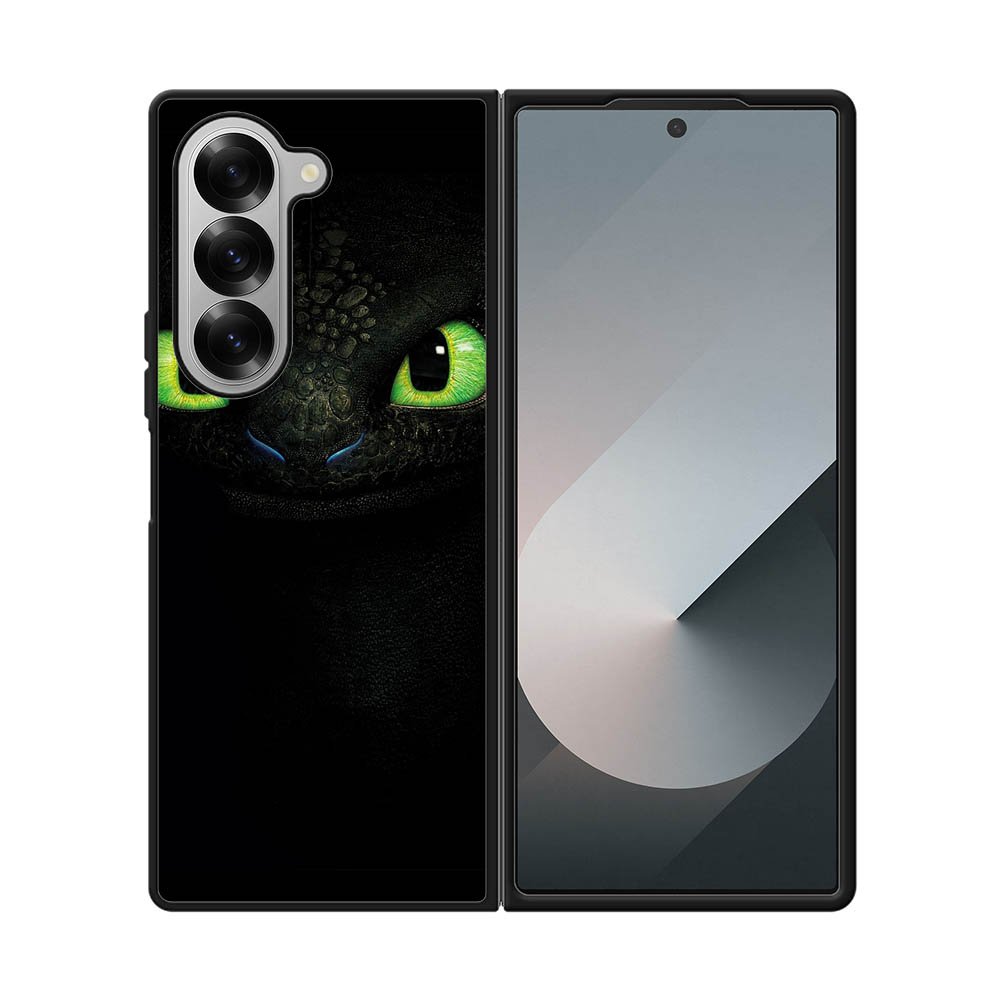Toothless Green Eyes Samsung Galaxy Z Fold 7 5G Case QC10946