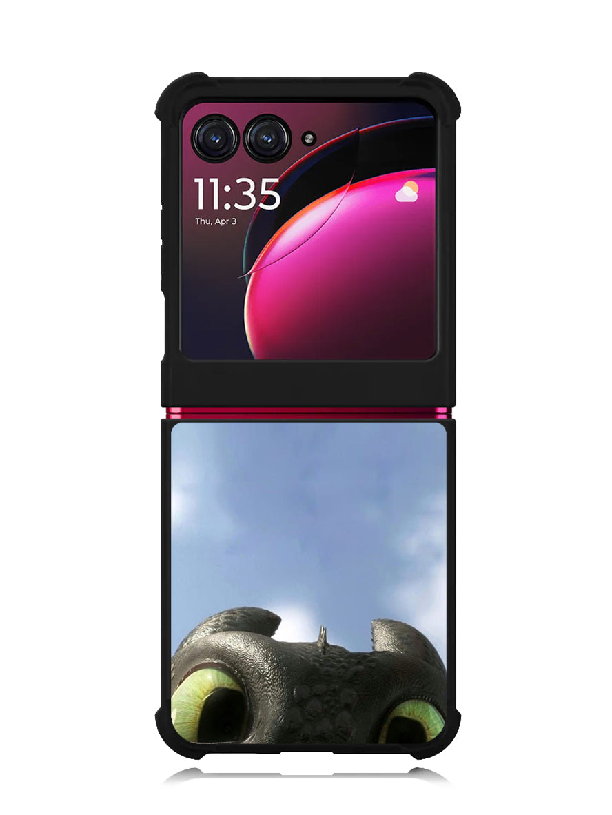 Crazy Face Toothless Motorola Moto Razr Plus 2023 , Moto Razr+ 2023 Case OV11059