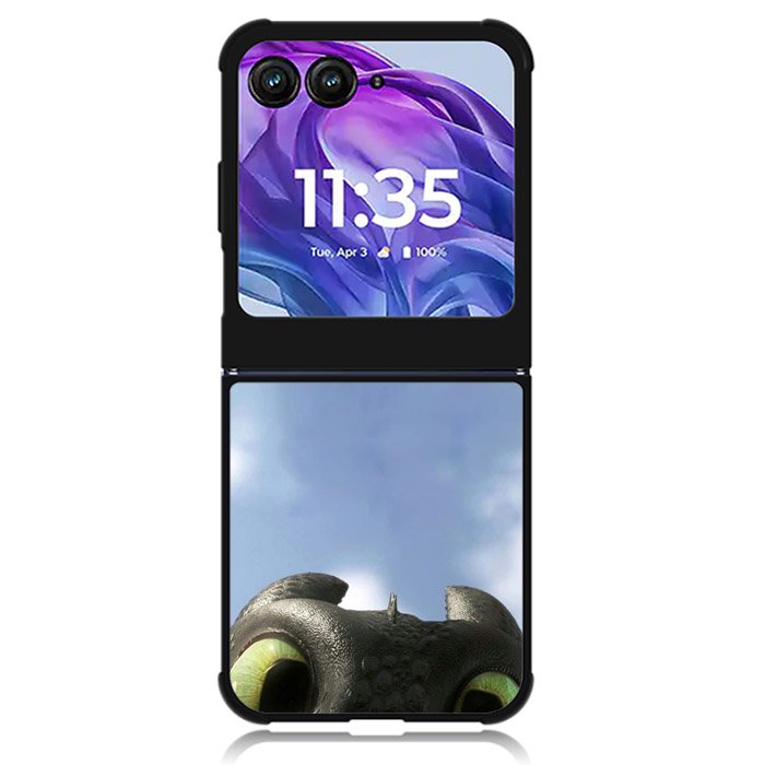 Crazy Face Toothless Motorola Moto Razr Plus 2024 , Moto Razr+ 2024 Case OV11059