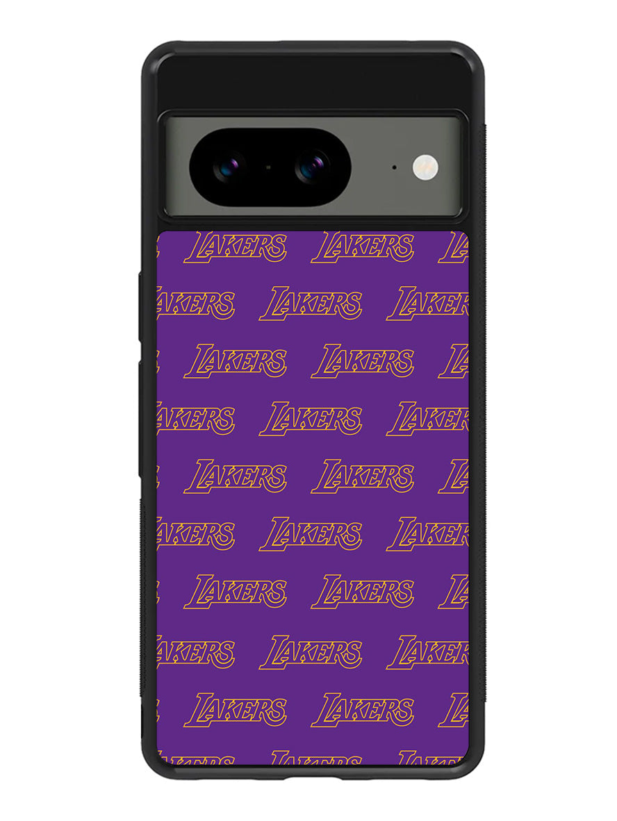 Lakers Pattern LA Google Pixel 8 Case QC10887