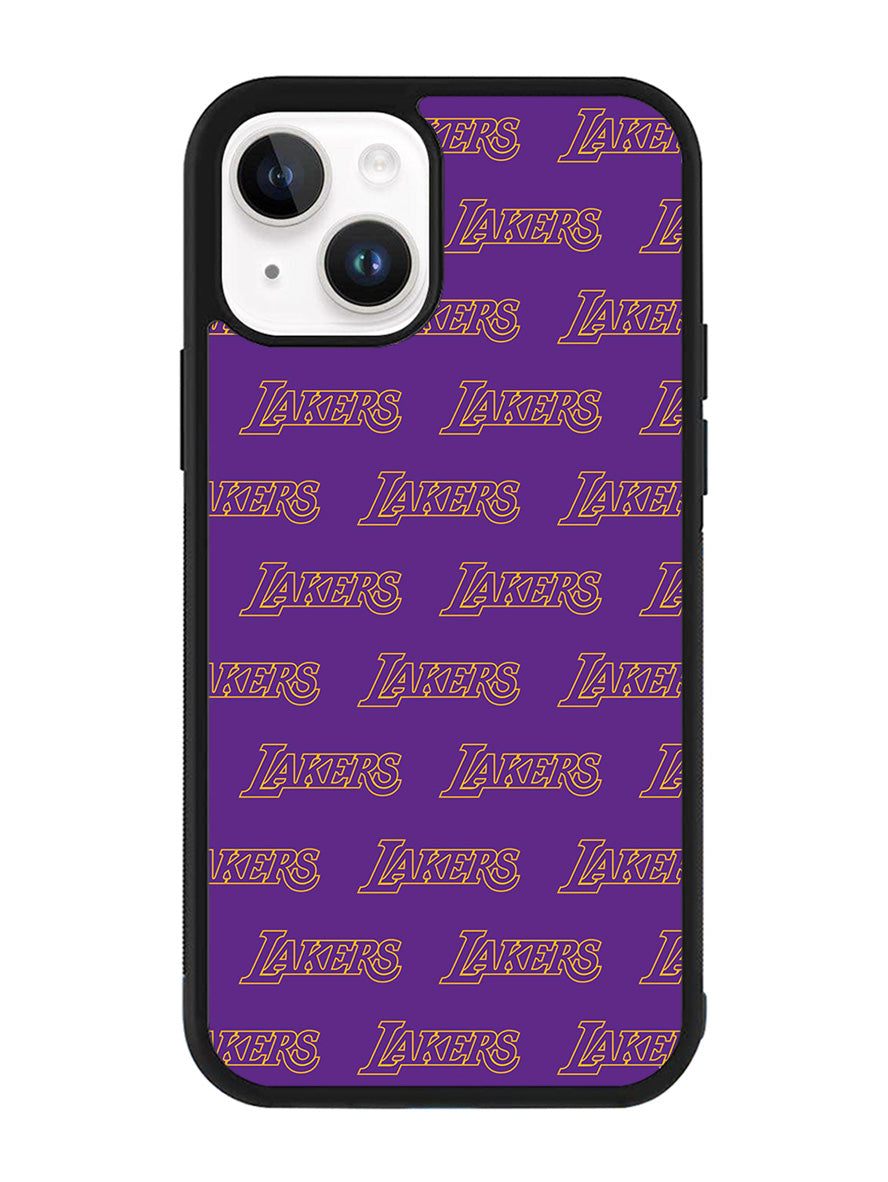 Lakers Pattern LA iPhone 14 Case QC10887