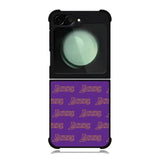 Lakers Pattern LA Samsung Galaxy Z Flip 6 5G 2024 Case OV10887