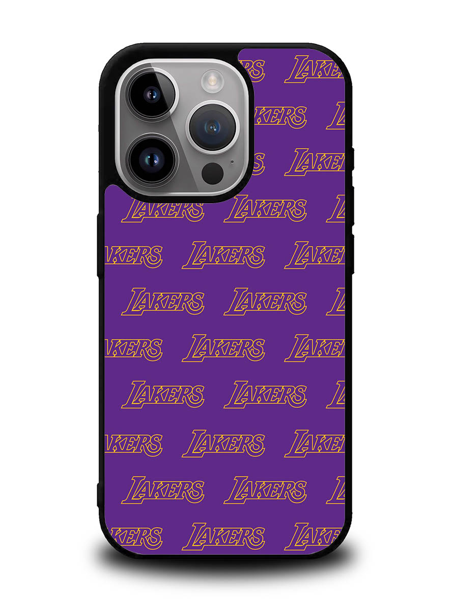 Lakers Pattern LA iPhone 16 Pro Max Case QC10887