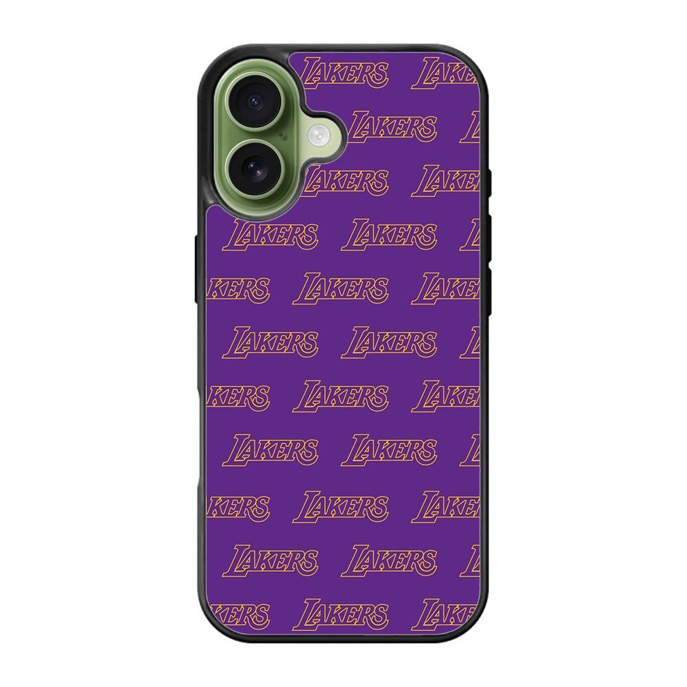Lakers Pattern LA iPhone 17 Case QC10887