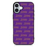 Lakers Pattern LA iPhone 16 Case QC10887
