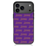 Lakers Pattern LA iPhone 17 Pro Case RC10887