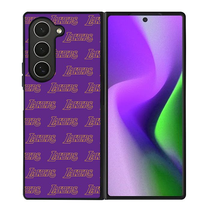 Lakers Pattern LA Samsung Galaxy Z Fold 6 5G 2024 Case OV10887