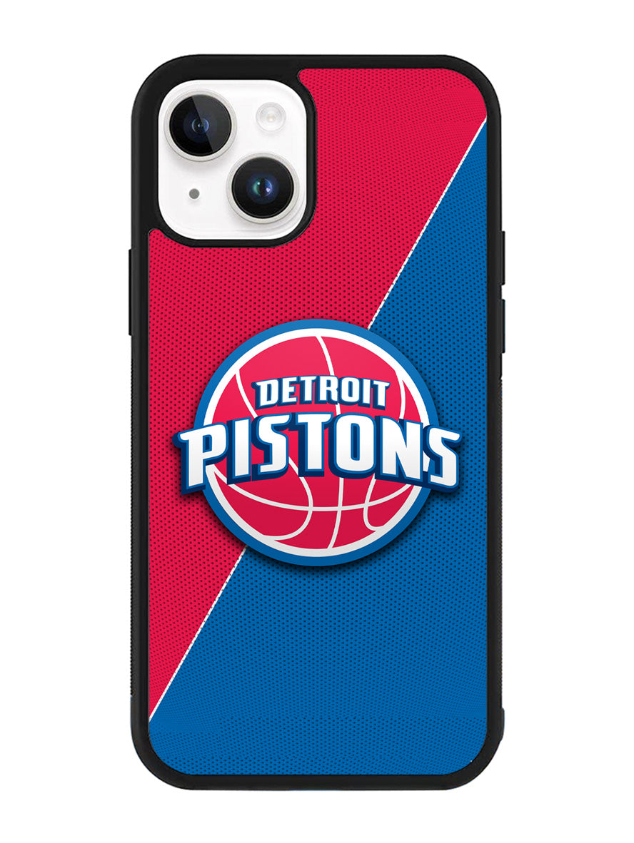 Red Blue Detroit Pistons iPhone 14 Plus Case QC10804