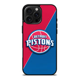 Red Blue Detroit Pistons iPhone 16 Pro Max Case OV10804