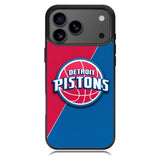 Red Blue Detroit Pistons iPhone 17 Pro Case RC10804