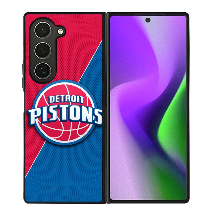 Red Blue Detroit Pistons Samsung Galaxy Z Fold 6 5G 2024 Case OV10804