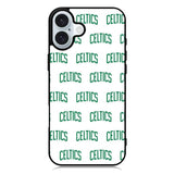 Celtics Pattern Logo iPhone 16 Case QC10917