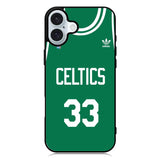 Celtics 33 Jersey iPhone 16 Plus Case QC10915