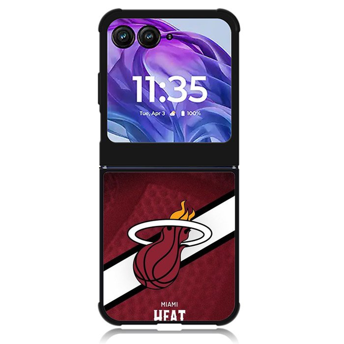 Miami Heat NBA Motorola Moto Razr Plus 2024 , Moto Razr+ 2024 Case OV10768