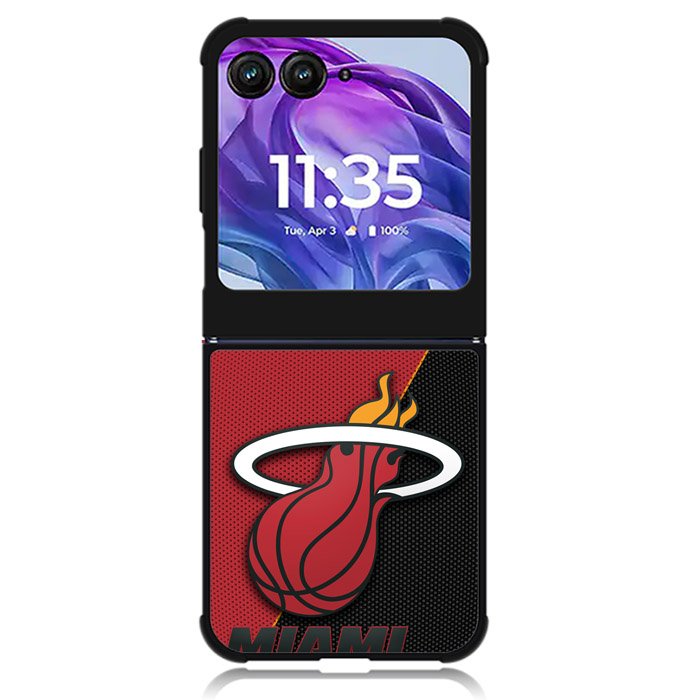 Miami Ball Heat NBA Motorola Moto Razr Plus 2024 , Moto Razr+ 2024 Case OV10767