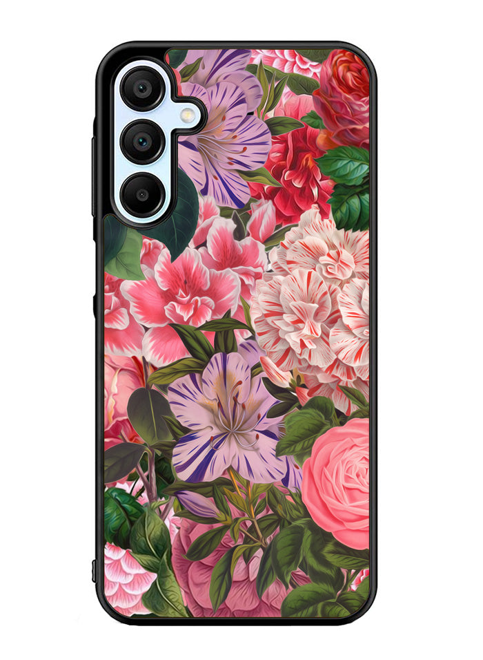 Floral Flower Pattern Samsung Galaxy A35 5G Case OV10566