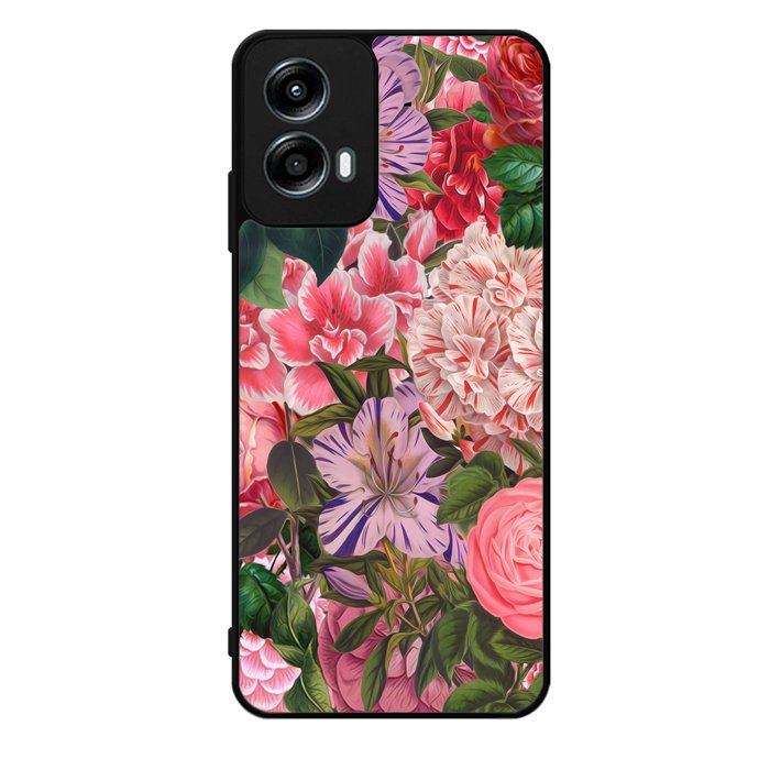 Floral Flower Pattern Motorola Moto G Play 2024 Case OV10566