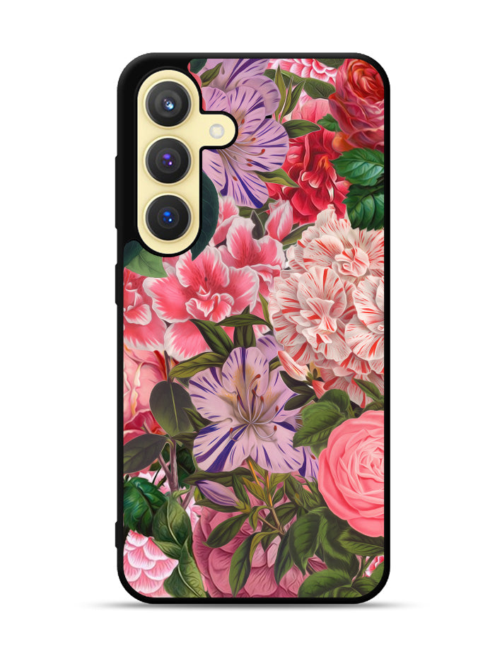 Floral Flower Pattern Samsung Galaxy S25 Plus 5G , Samsung Galaxy S25+ 5G Case OV10566