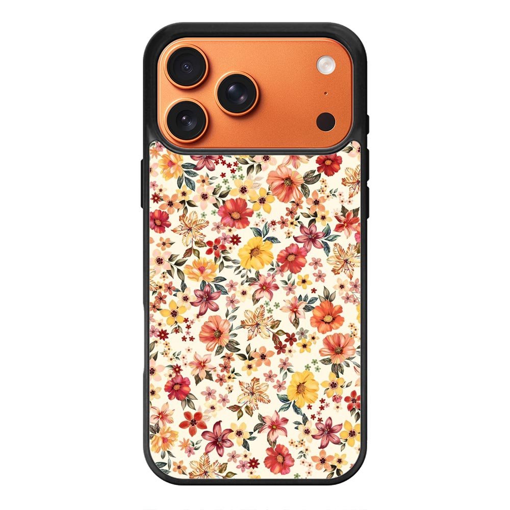 Floral Flower Vintage iPhone 17 Pro Case OV10567