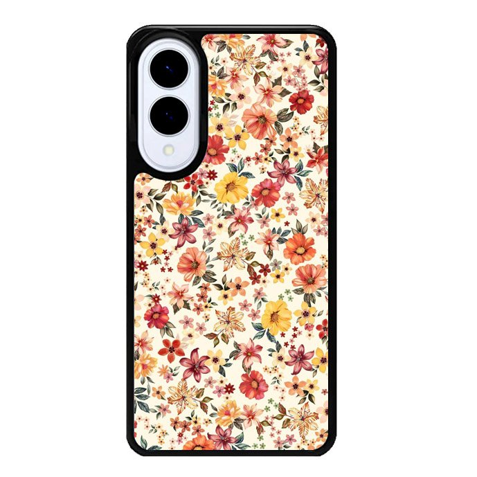 Floral Flower Vintage Samsung Galaxy S25 Edge 5G Case OV10567