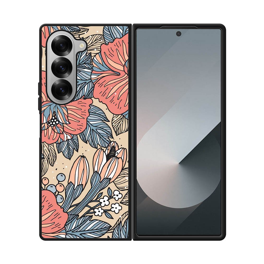Floral Flower Samsung Galaxy Z Fold 7 5G Case QC10564