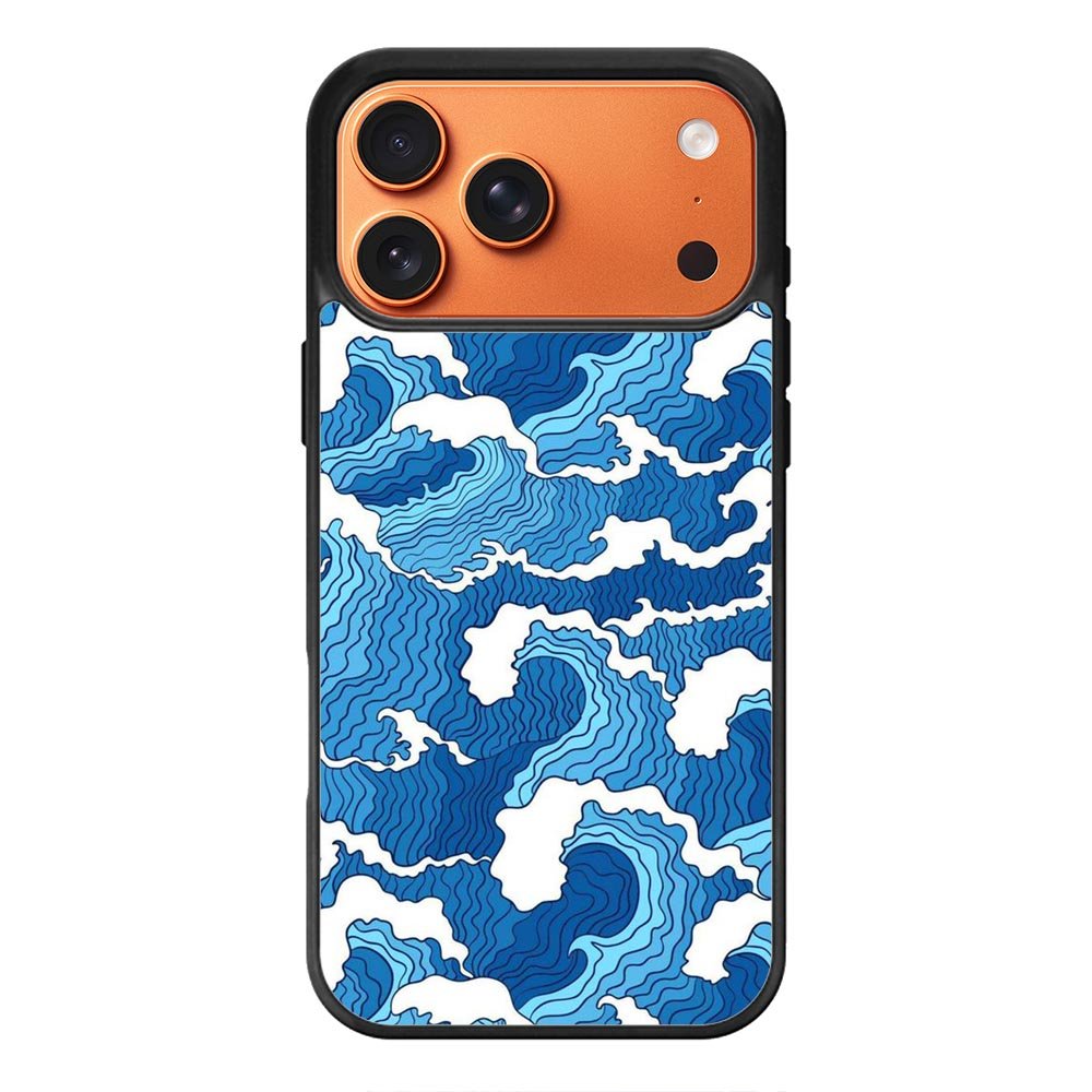 Abstract Wave iPhone 17 Pro Max Case OV10628