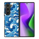 Abstract Wave Samsung Galaxy Z Fold 6 5G 2024 Case OV10628
