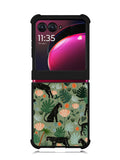 Black Panther on Flores Motorola Moto Razr Plus 2023 , Moto Razr+ 2023 Case OV10654