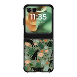 Black Panther on Flores Motorola Moto RAZR 2025 Case OV10654