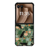 Black Panther on Flores Motorola Moto RAZR Plus 2025 Case OV10654