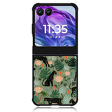 Black Panther on Flores Motorola Moto Razr Plus 2024 , Moto Razr+ 2024 Case OV10654