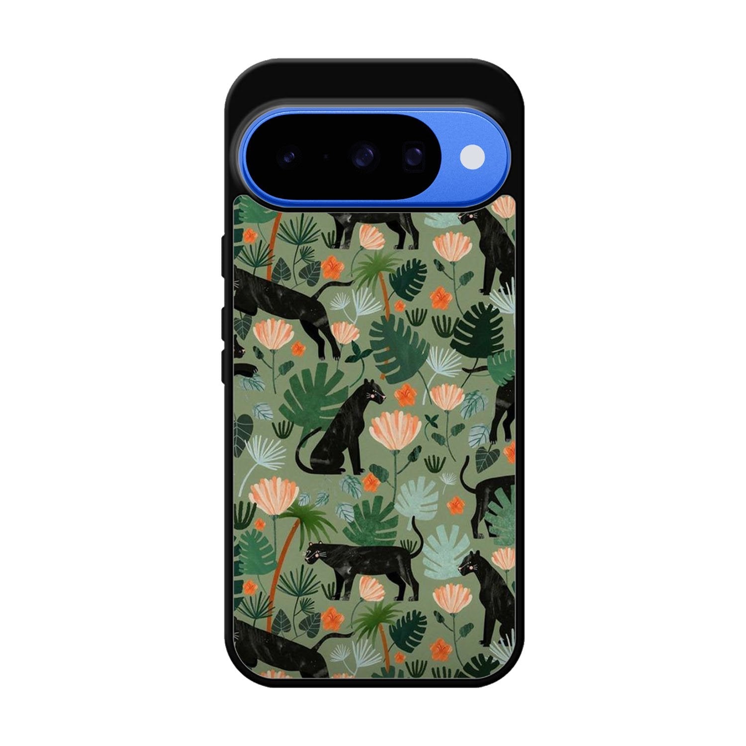 Black Panther on Flores Google Pixel 10 Case QC10654