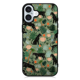 Black Panther on Flores iPhone 16 Case QC10654
