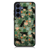 Black Panther on Flores Samsung Galaxy S25 FE Case OV10654