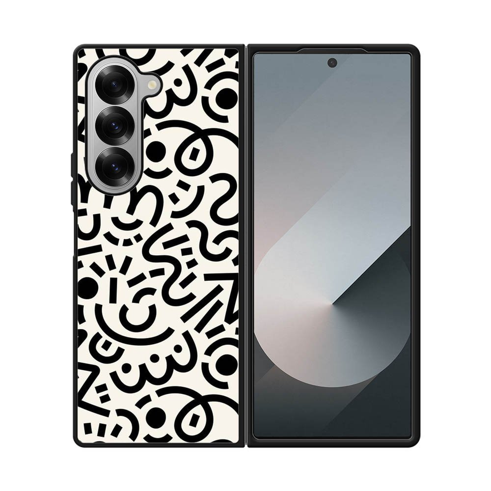 Abstract Doodle Samsung Galaxy Z Fold 7 5G Case OV10626
