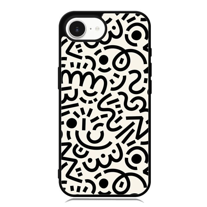 Abstract Doodle iPhone 16e Case OV10626