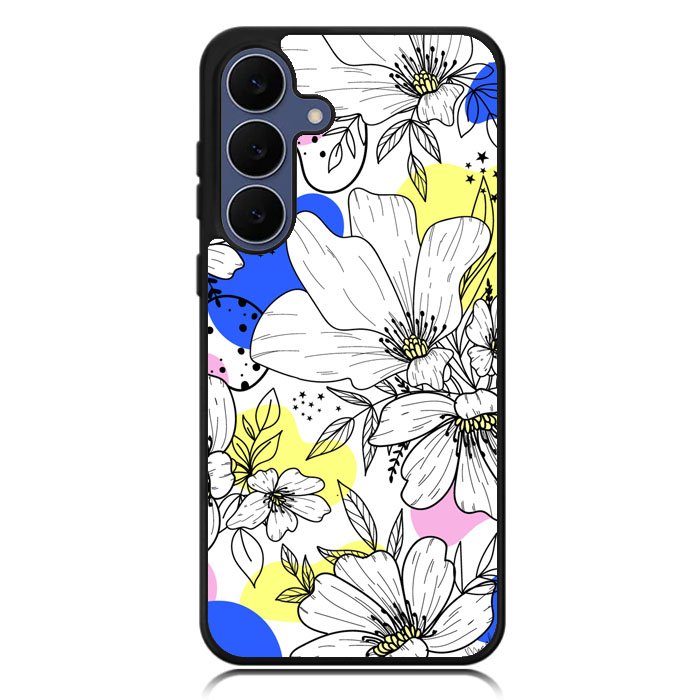 Floral Flower Color Samsung Galaxy S25 FE Case OV10565