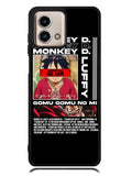 Monkey D luffy Gomu GOmu No Motorola Moto G Stylus 5G 2023 Case OV10502