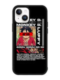 Monkey D luffy Gomu GOmu No iPhone 14 Plus Case QC10502
