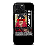 Monkey D luffy Gomu GOmu No iPhone 16 Pro Case OV10502