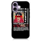 Monkey D luffy Gomu GOmu No iPhone 17 Case OV10502