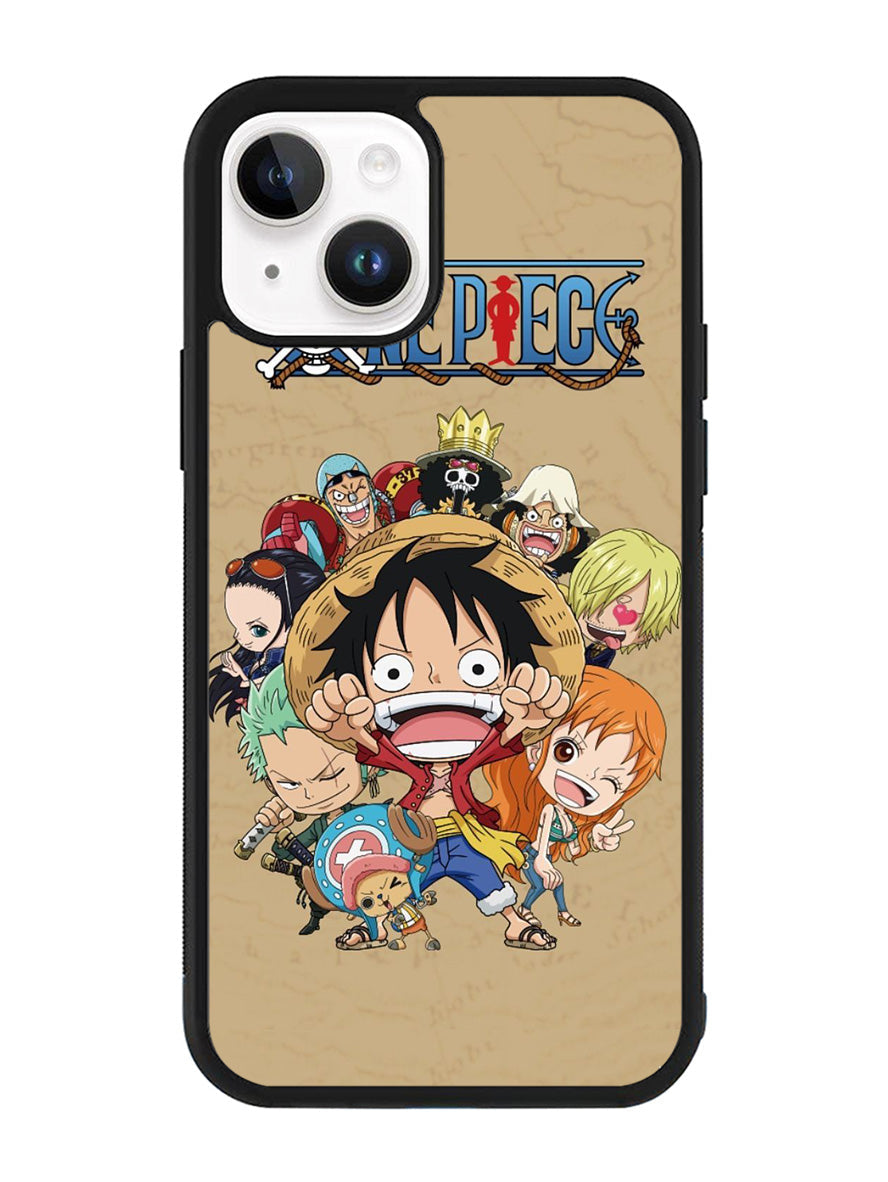 One Piece Anime Character Kawai iPhone 14 Plus Case QC10521